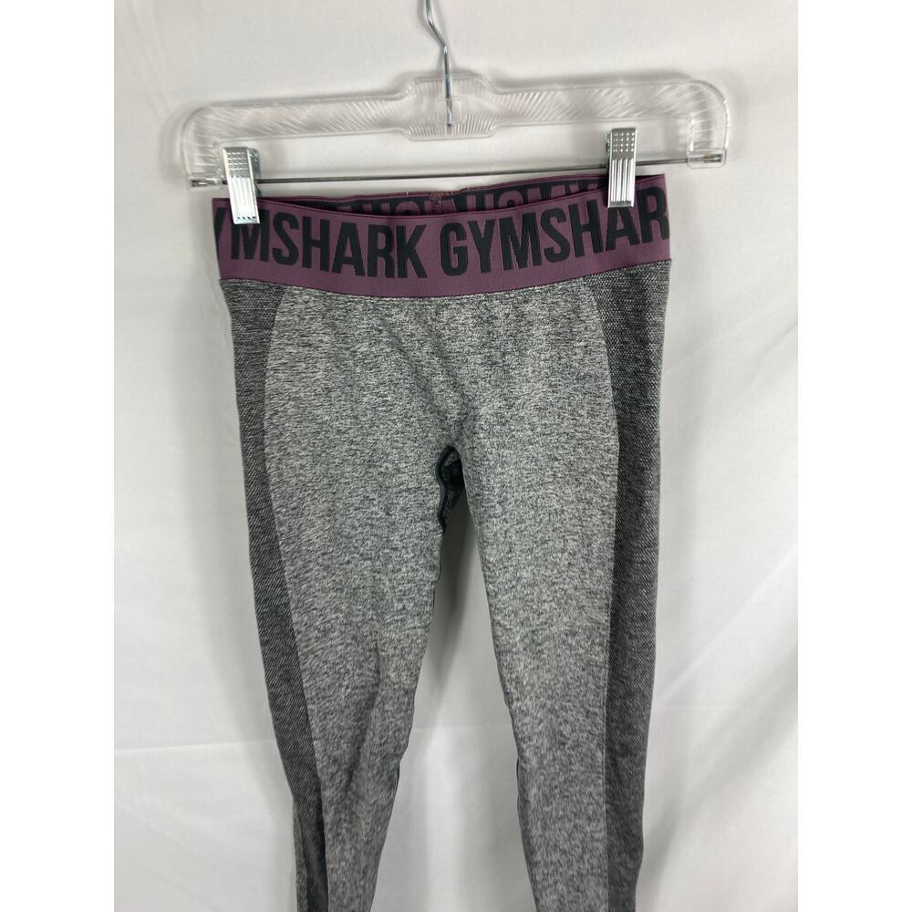Gymshark Two Toned Purple Waistband Leggings Size Small - Picture 2 of 4